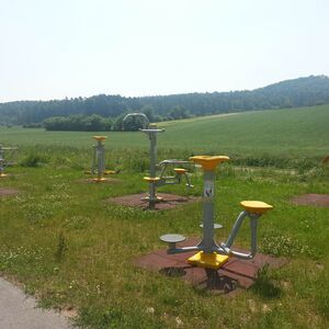 Outdoorfitness Park im Grünen